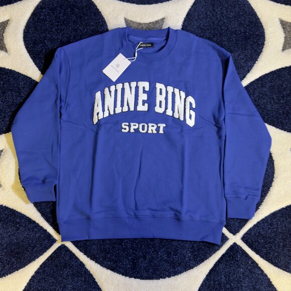 Anine Bing Sport Blue Sweater Womens Medium - Picture 1 of 5